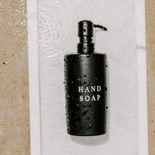 Load image into Gallery viewer, Black Stoneware Hand Soap Dispenser