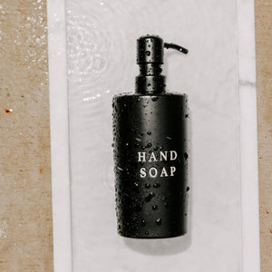 Black Stoneware Hand Soap Dispenser
