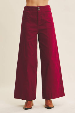 Wide Leg Ankle Pants