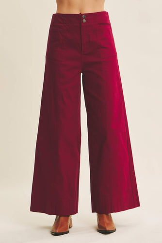 Wide Leg Ankle Pants