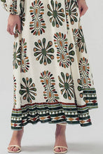 Load image into Gallery viewer, Boho Medallion Print Wrap Maxi Dress