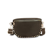 Load image into Gallery viewer, Gizelle Suede Crossbody Bag | Olive