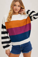 Load image into Gallery viewer, Color Block Sweater