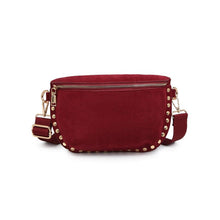 Load image into Gallery viewer, Gizelle Suede Crossbody Bag | Wine