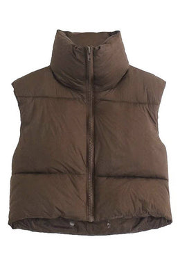 Puffer Vest | Brown