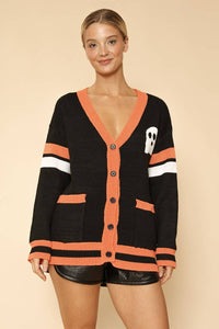 “Boo” Ghost Varsity Cardigan