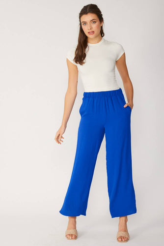 Wide Leg Pant | Cobalt Blue