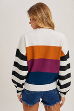 Load image into Gallery viewer, Color Block Sweater