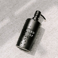 Load image into Gallery viewer, Black Stoneware Hand Soap Dispenser