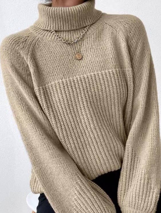 Knit Turtleneck Sweater