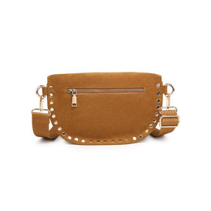 Gizelle Suede Crossbody Bag | Tan