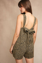 Load image into Gallery viewer, Back Bow Animal Print Romper