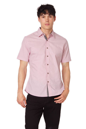 Men's Printed Woven Short Sleeve Shirt