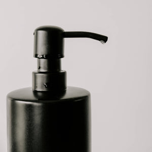 Black Stoneware Hand Soap Dispenser