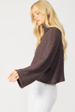 Load image into Gallery viewer, Two Tone Turtleneck Sweater | Wine