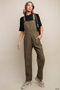 Striped Overalls