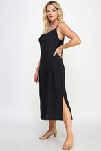 Load image into Gallery viewer, Curvy Cowl Neck Midi Slip Dress