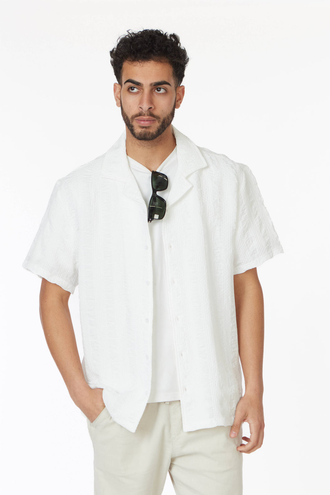 Men’s Textured Short Sleeve Shirt