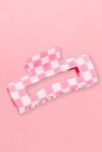 Load image into Gallery viewer, Checkered Hair Claw Clip