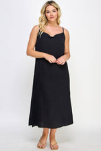 Load image into Gallery viewer, Curvy Cowl Neck Midi Slip Dress