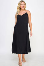 Load image into Gallery viewer, Curvy Cowl Neck Midi Slip Dress