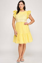 Load image into Gallery viewer, Curvy Embroidered Tiered Dress
