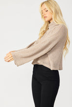 Load image into Gallery viewer, Two Tone Turtleneck Sweater | Oatmeal