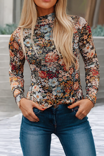 Floral Mesh Top