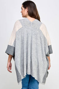Curvy Colorblock Cardigan