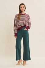Load image into Gallery viewer, Textured Mix Stripe Sweater