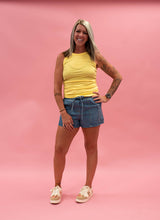 Load image into Gallery viewer, Micro-Ribbed Tank Top | Yellow Glow