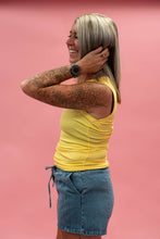 Load image into Gallery viewer, Micro-Ribbed Tank Top | Yellow Glow