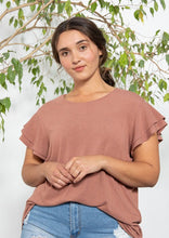 Load image into Gallery viewer, Curvy Ruffle Sleeve Top - Final Sale
