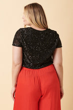 Load image into Gallery viewer, Curvy Sequin Top