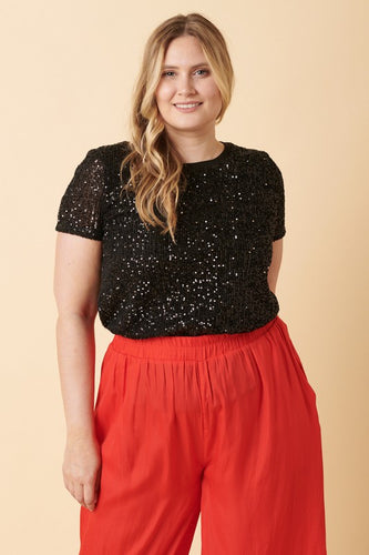 Curvy Sequin Top - Final Sale