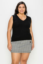 Load image into Gallery viewer, Curvy Sweater Vest - Final Sale