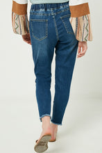 Load image into Gallery viewer, Distressed Denim Cropped Jogger - Final Sale