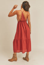 Load image into Gallery viewer, Lace Plunging Maxi Dress