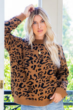 Load image into Gallery viewer, Leopard Print Oversized Sweater