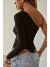 Load image into Gallery viewer, One Sleeve Cut-out Bodysuit