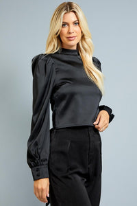 Open Back Bell Sleeve Top
