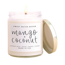 Load image into Gallery viewer, Mango and Coconut Soy Candle