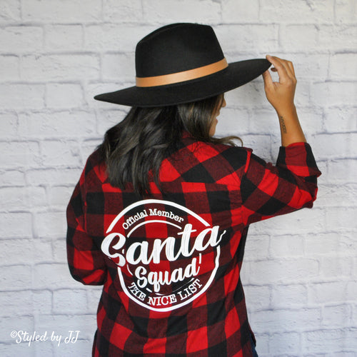 Santa Squad “The Nice List” Flannel