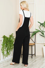 Load image into Gallery viewer, Wide Leg Ribbed Overalls