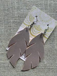 Feather Earring (Rose Gold - Mirrored)