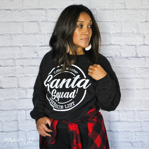 Santa Squad “The Nice List” Crewneck